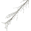 Snowy Twig Garland, close-up of the fine twigs and snowy tips