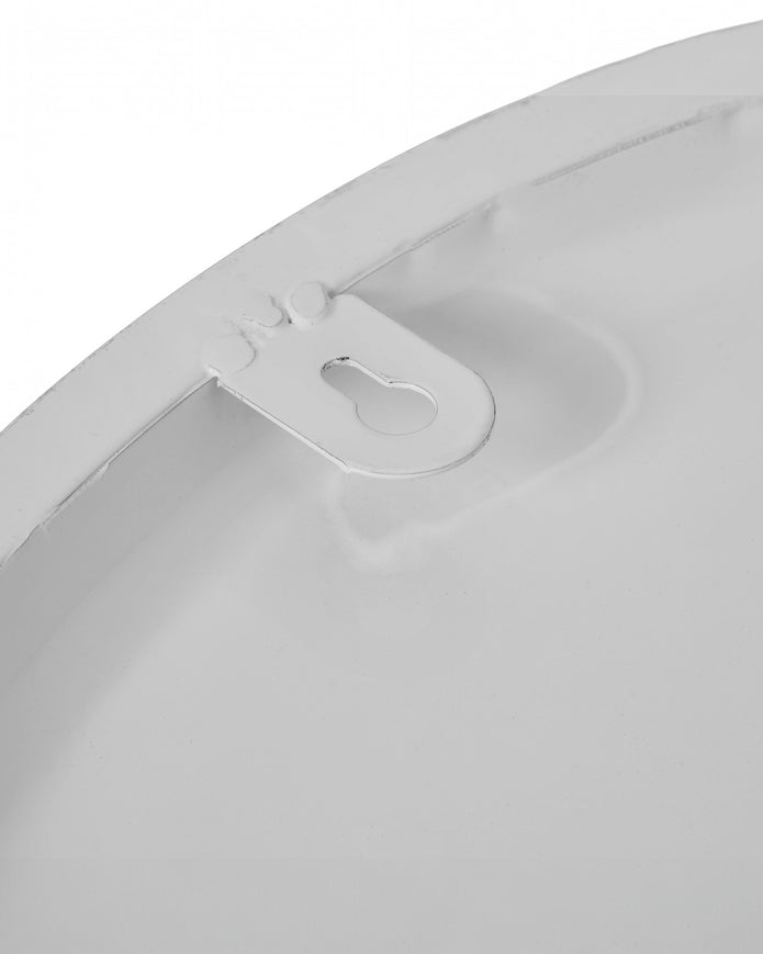 White round Aubrey wall clock by Hill Interiors with a minimalist design, perfect for modern home or office decor.