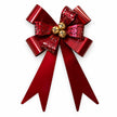 Burgundy Large Metal Bow