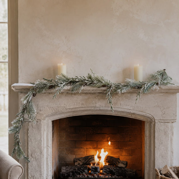 Snowy Spruce And Norfolk Pine Garland