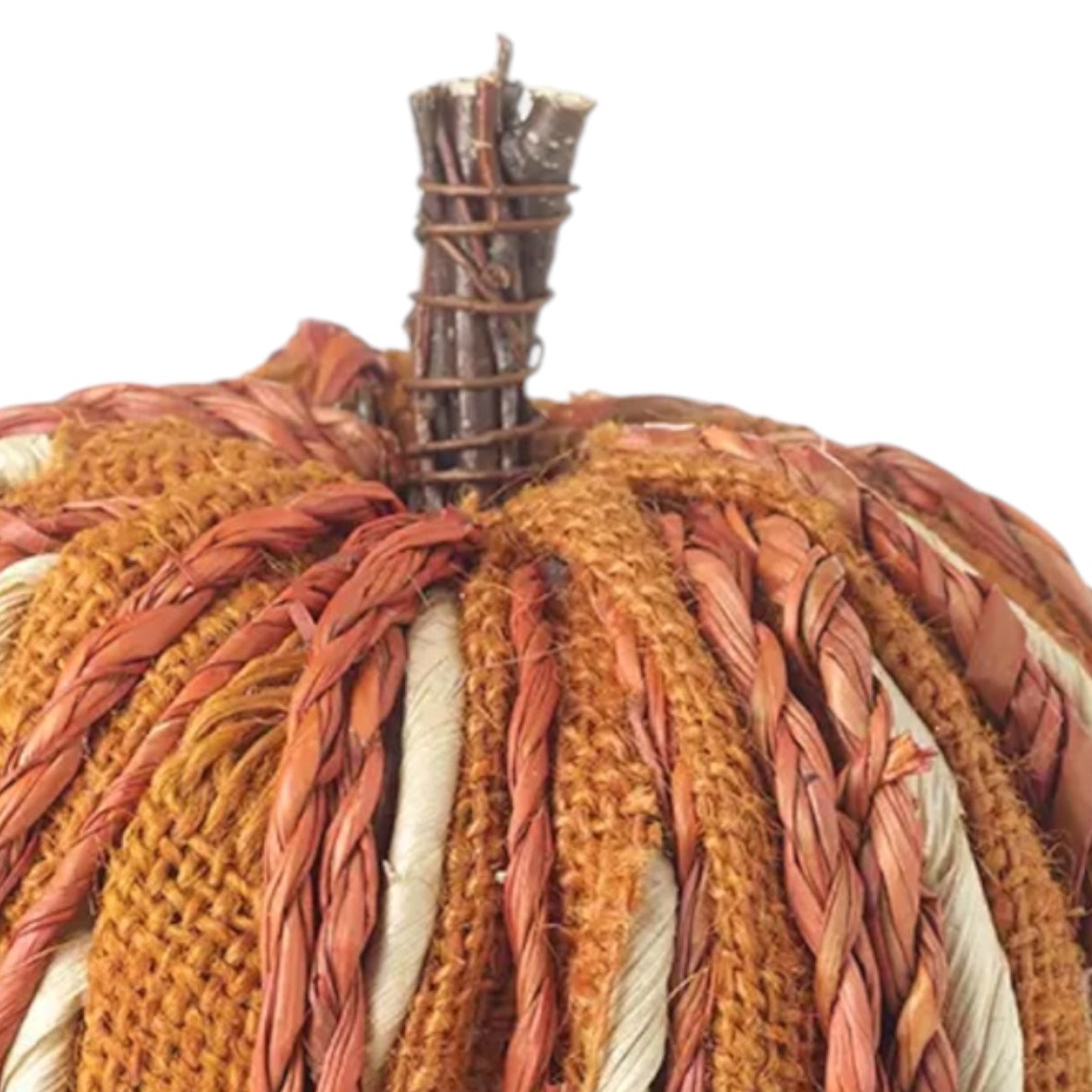 Orange Plaited And Dried Grass Pumpkin