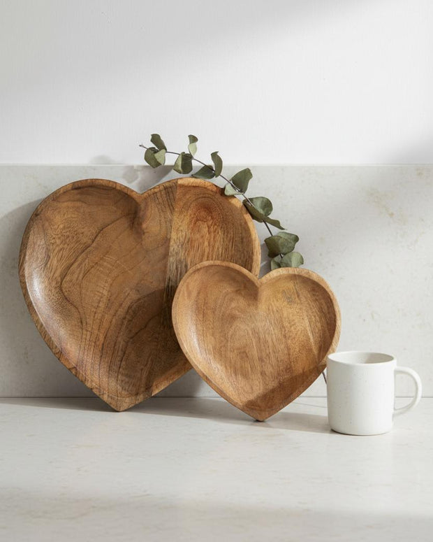 Wooden Heart Trays