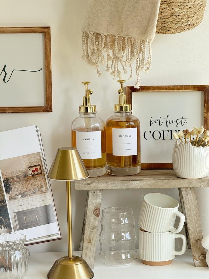 Rustic wooden display bench and riser by Gisela Graham, showcasing natural wood finish ideal for home decor accents.
