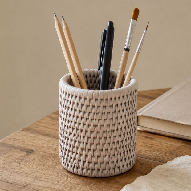 Wickham Rattan Pen Or Storage Pot