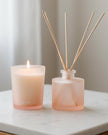 Serenity Breathe Pink Reed Diffuser & Candle Gift Set