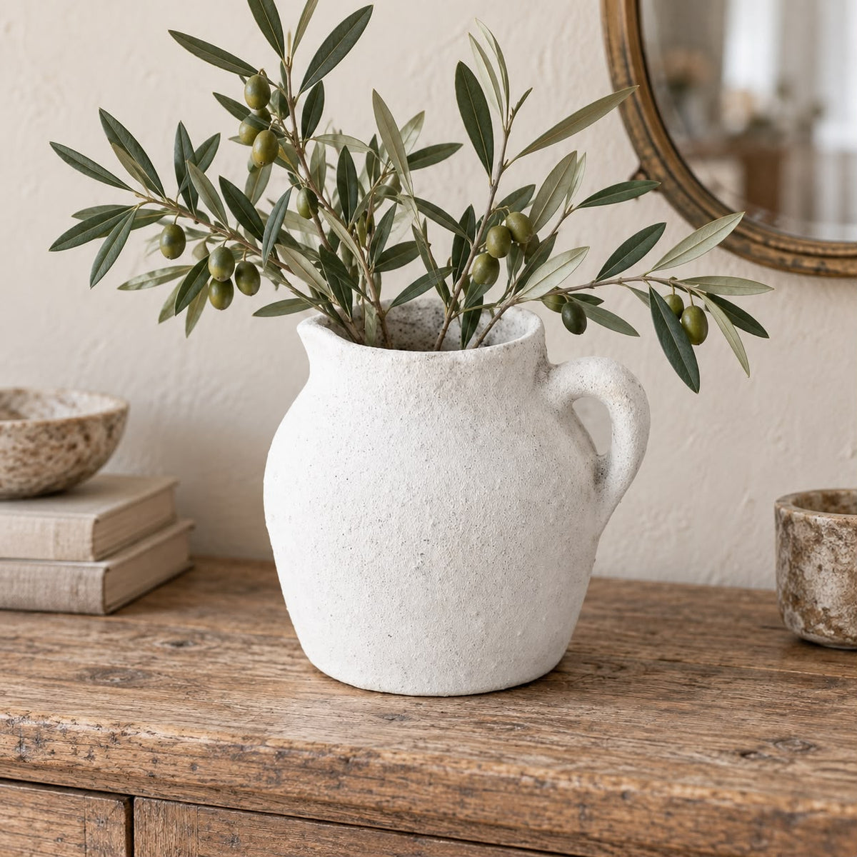 White Matt Medium Nico Vase Jug