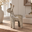 Beige Mottle Ceramic Reindeer Decoration – close-up product detail