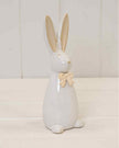 Ceramic Natural Rabbit With Bow