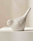 Ceramic Natural Bird With Olive Branch Detail