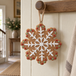 Gingerbread Style Snowflake – styled British country home view