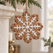 Gingerbread Style Snowflake – styled British country home view