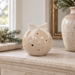 Beige Light Up LED Bauble With Bow – styled British country home view
