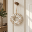 Ceramic Natural Hanging Wreath – styled British country home view