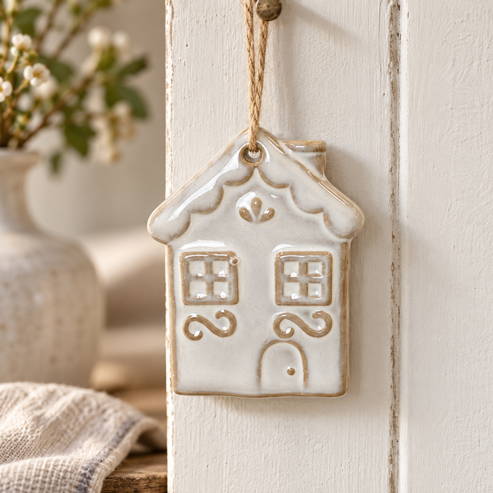 Ceramic Natural Hanging House – close-up product detail