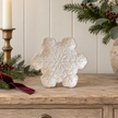 Ceramic Natural Snowflake Plate – styled British country home view