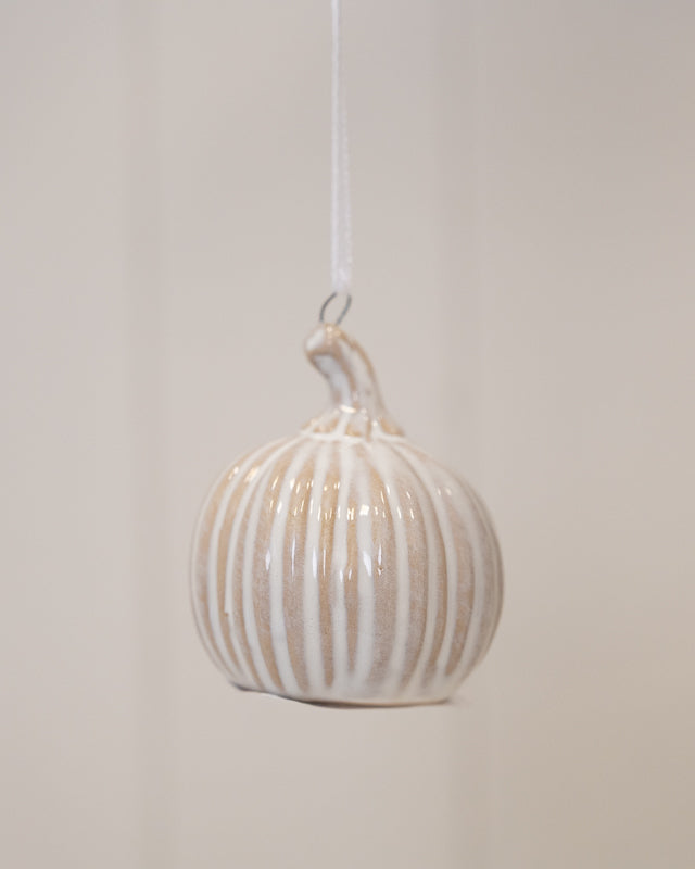 Hanging Ceramic Natural Pumpkin