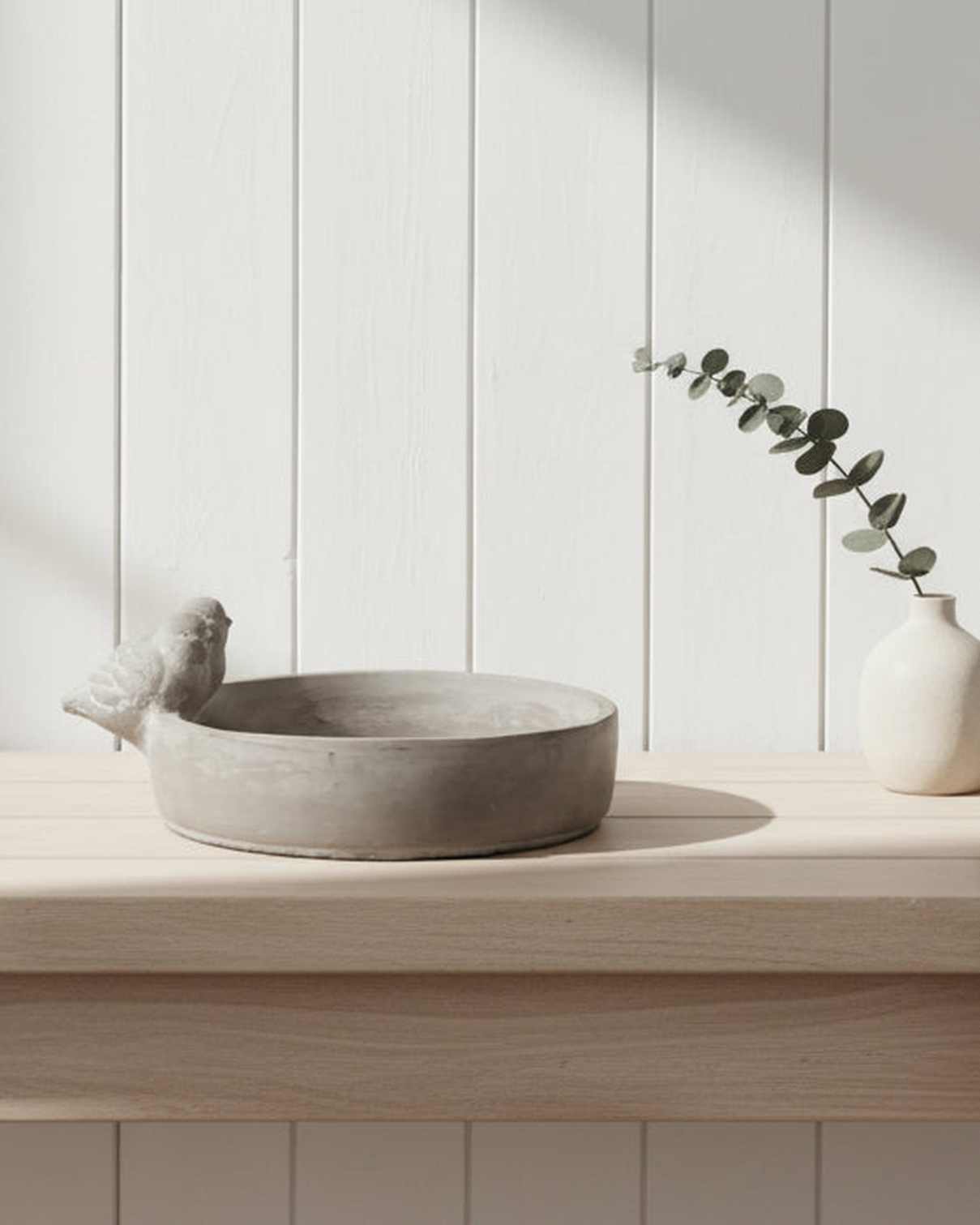 Stoneware Bird Bath