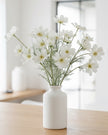 Artificial Cream Cosmos Flower Stem from Starlight Express, showcasing lifelike cream-colored cosmos blossoms on a realistic plant stem.