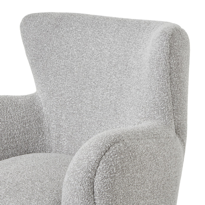 Greige Boucle Large Comfy Arm Chair