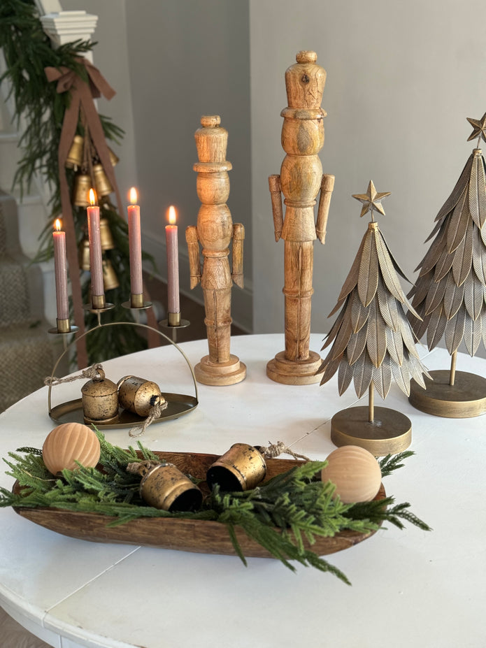 Wooden Natural Nutcracker Decoration