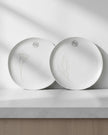 White Ceramic Floral Side Plate