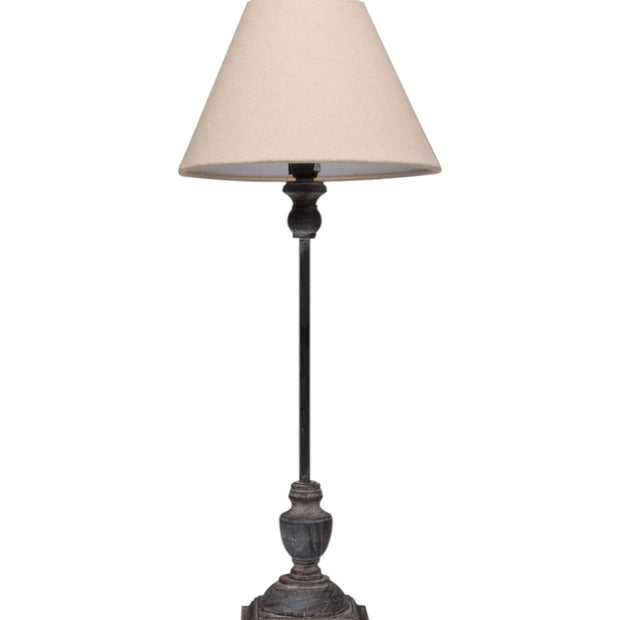 Incia Stem Table Lamp by Hill Interiors featuring a sleek modern design with a tall, slender base and a stylish lampshade.