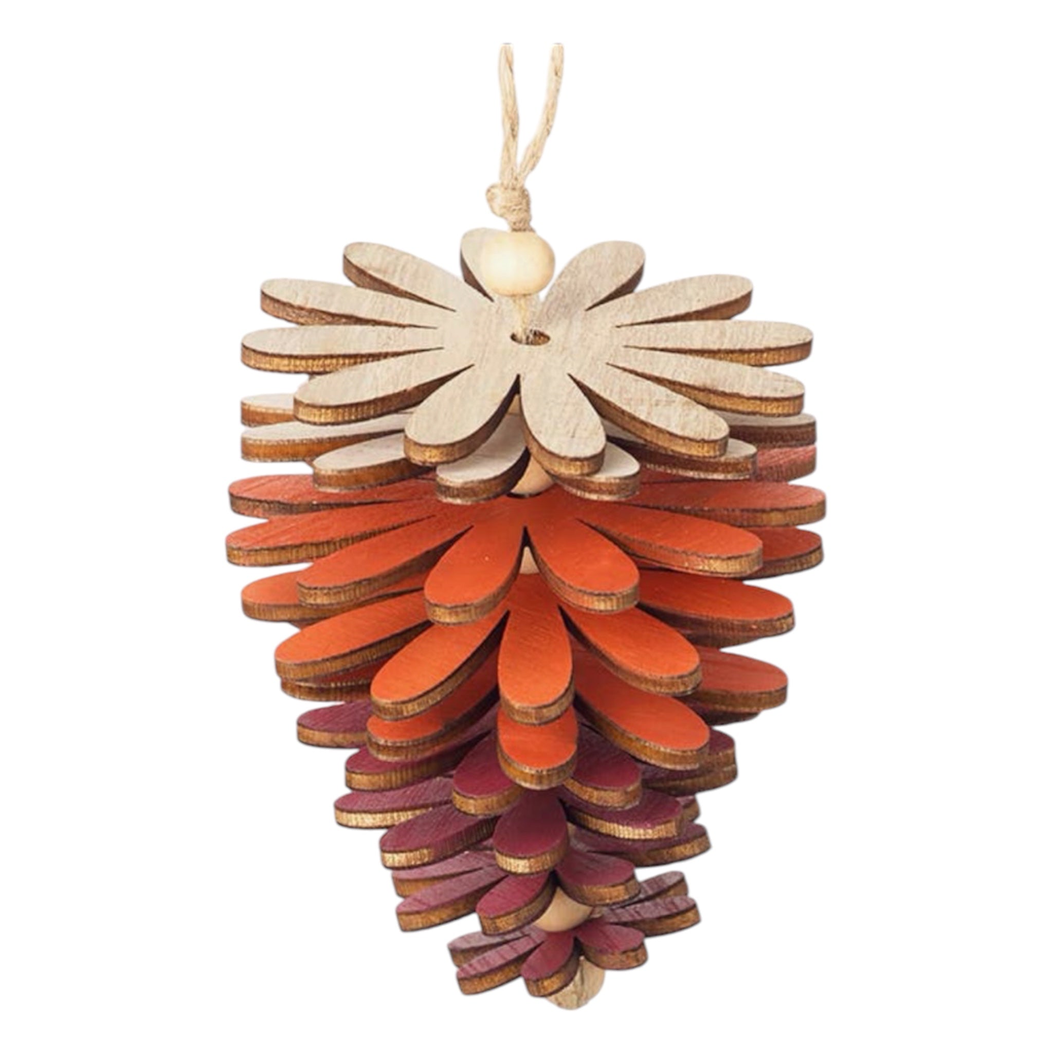 Hanging Wooden Acorn Decoration