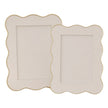 Metal Gold Scalloped Edge Photo Frame