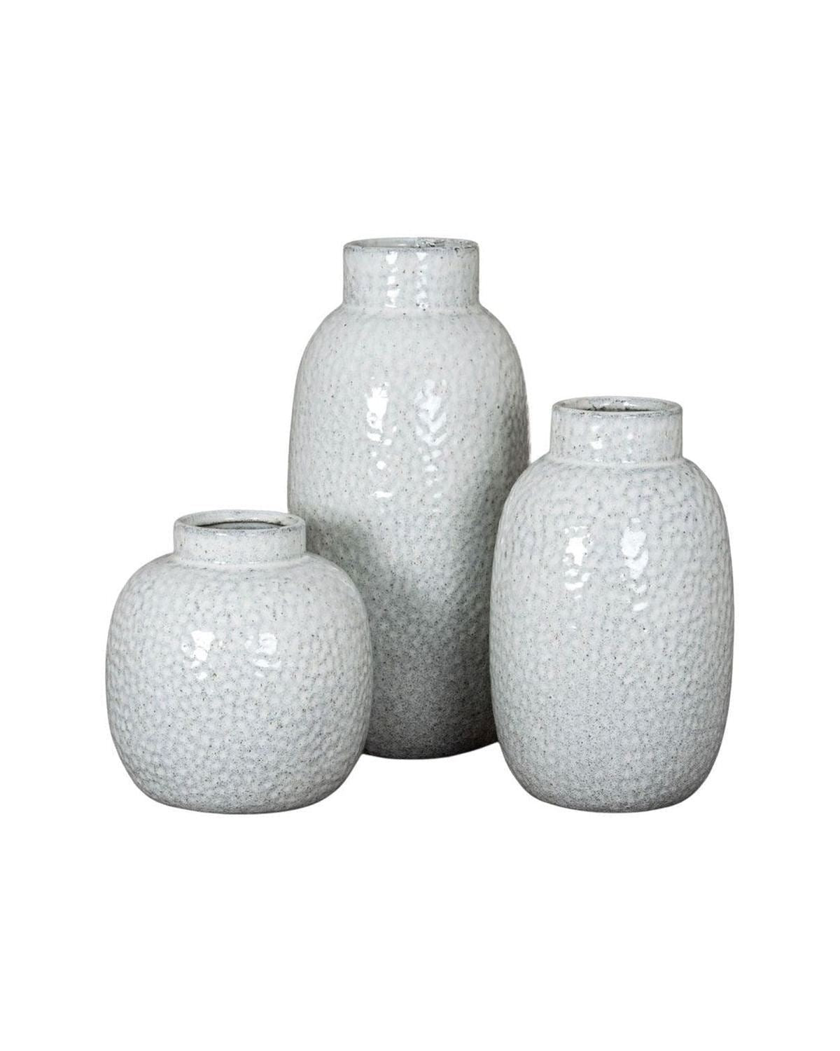 Cairn Medium Dimple Glazed Vase