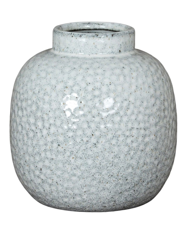 Cairn Small Round Dimple Glazed Vase