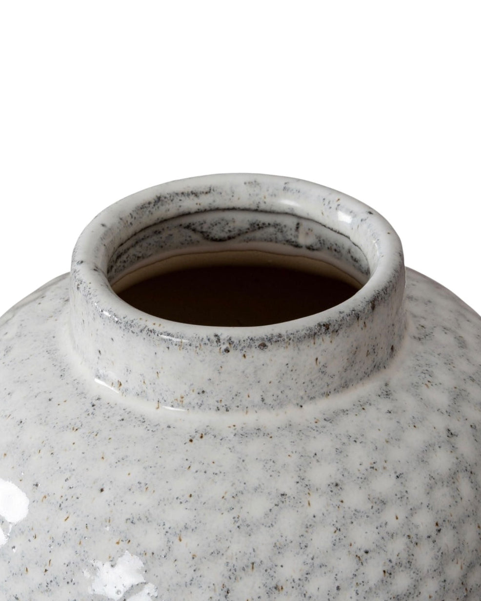 Cairn Small Round Dimple Glazed Vase