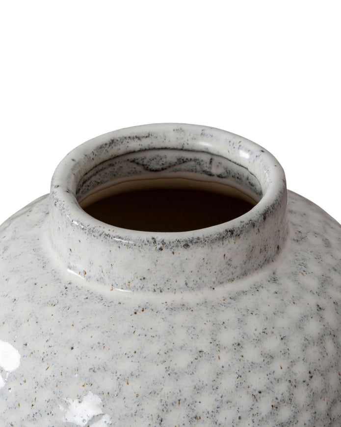 Cairn Small Round Dimple Glazed Vase