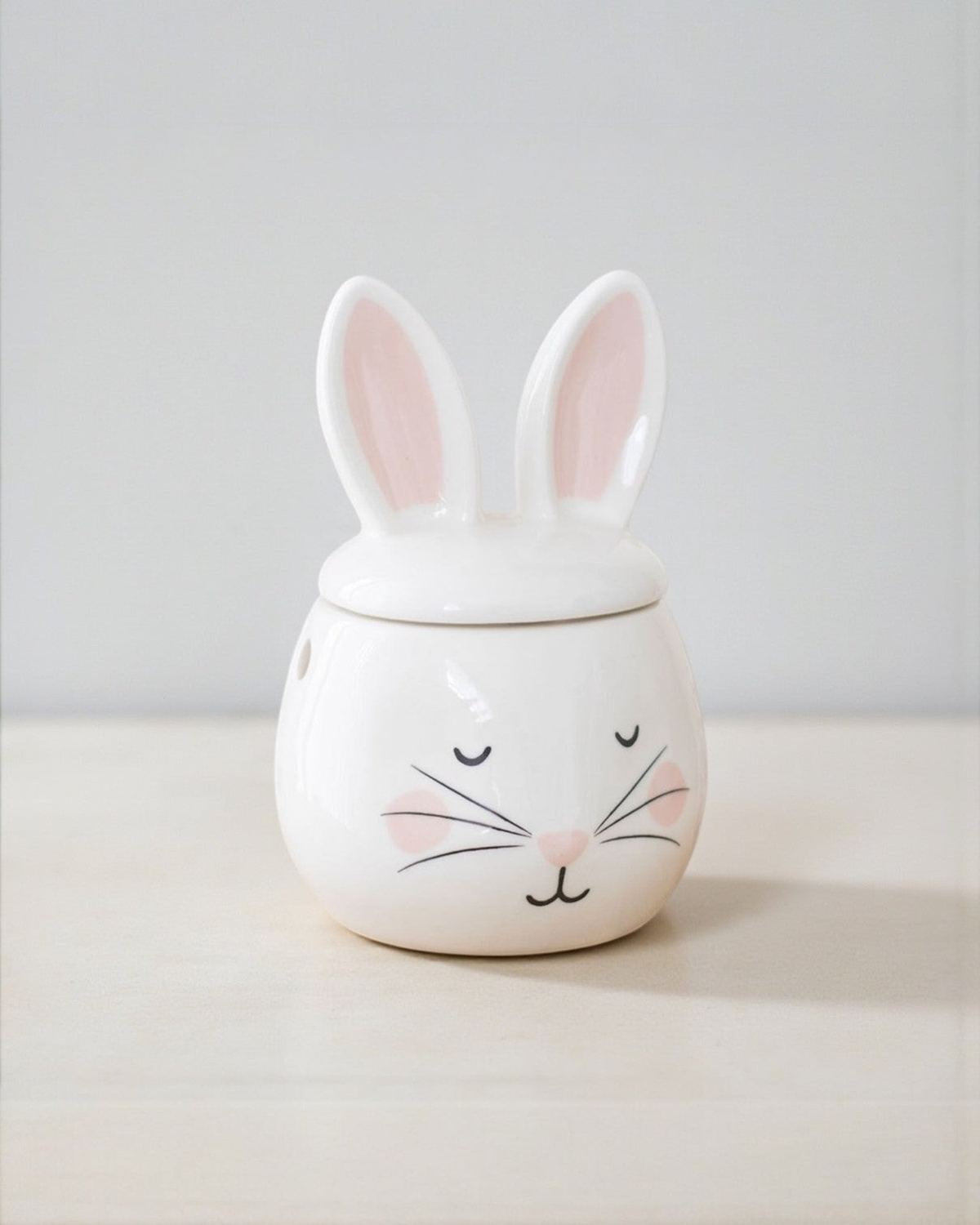 Ceramic Wax Burner - White Bunny Rabbit