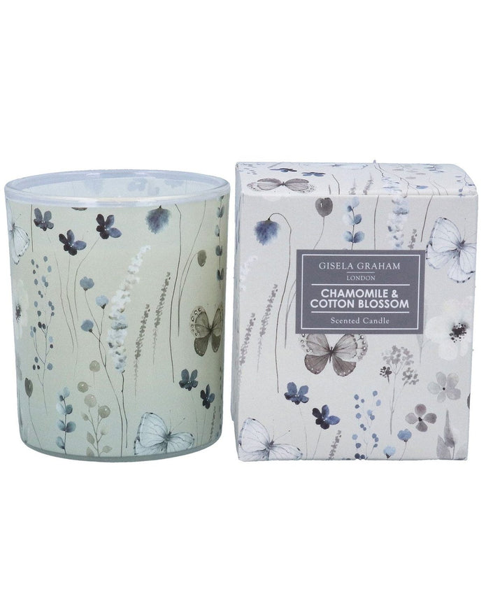 Chamomile And Cotton Blossom Scented Candle