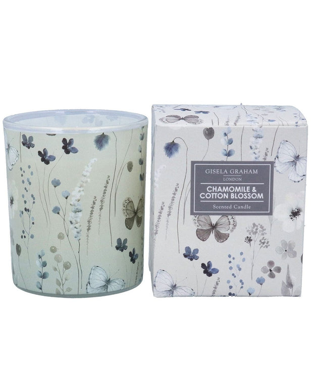 Chamomile And Cotton Blossom Scented Candle