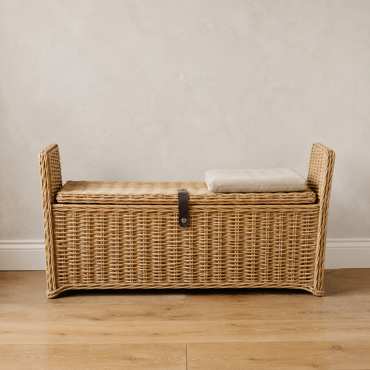 Rattan Rectangle Trunk Bench