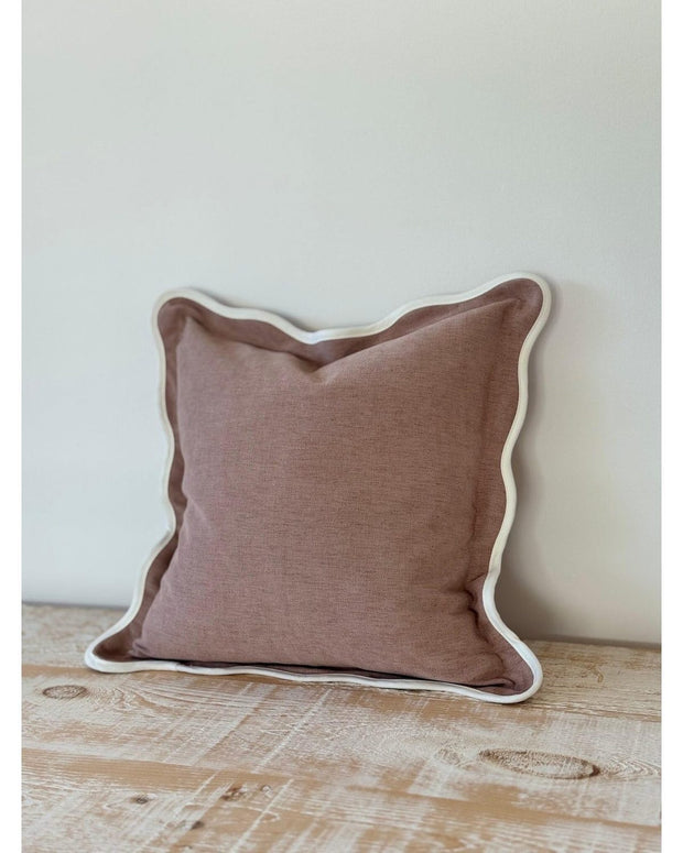 Chloe Dusty Pink Scalloped Cushion Cover - Soft FurnishingsSoft Furnishings - Lulu Loves Home