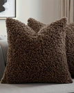 Chocolate Boucle Cushion Cover