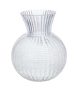 Clear Glass Woven Ball Vase Large