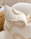 Cream And Beige Bow Boucle Cushion Cover - Soft FurnishingsSoft Furnishings - Lulu Loves Home