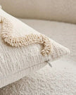 Cream And Beige Bow Boucle Cushion Cover - Soft FurnishingsSoft Furnishings - Lulu Loves Home
