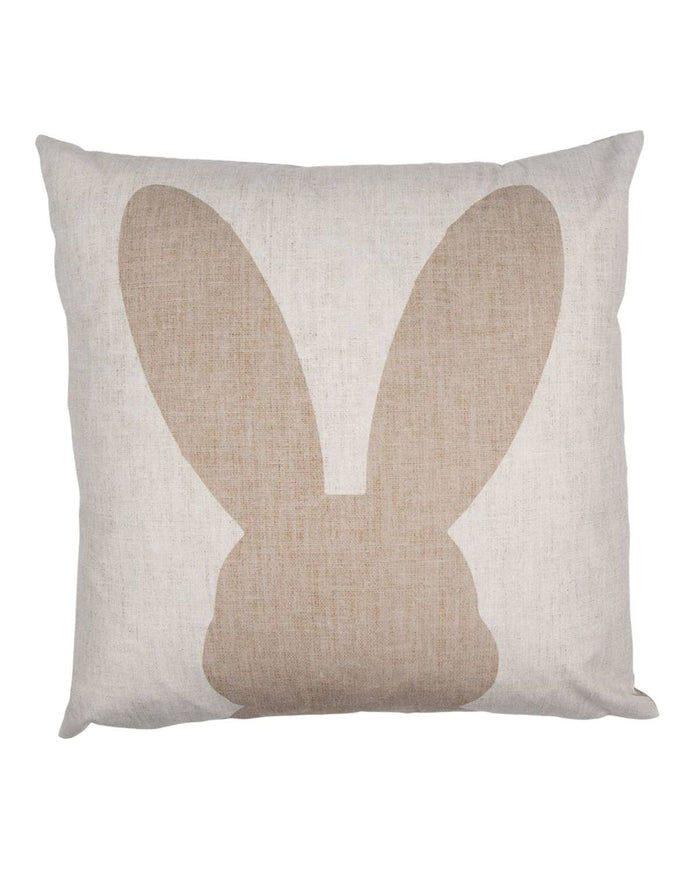 Cream And Beige Rabbit Cushion Cover