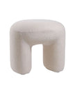 Cream Boucle Arched Foot Stool