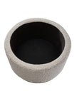 Cream Boucle Round Storage Foot Stool