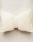 Cream Neutral Corduroy Striped Bow Cushion - Soft FurnishingsSoft Furnishings - Lulu Loves Home
