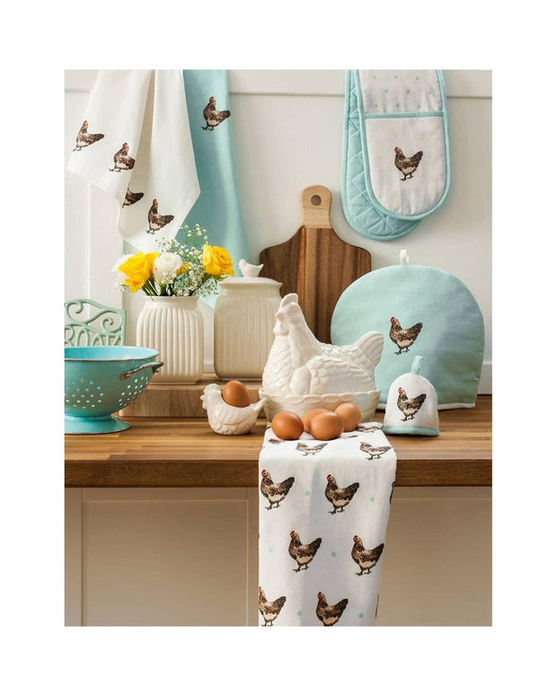 White Ribbed Storage Canister With Bird Handle - Kitchen & DiningKitchen & Dining - Lulu Loves Home