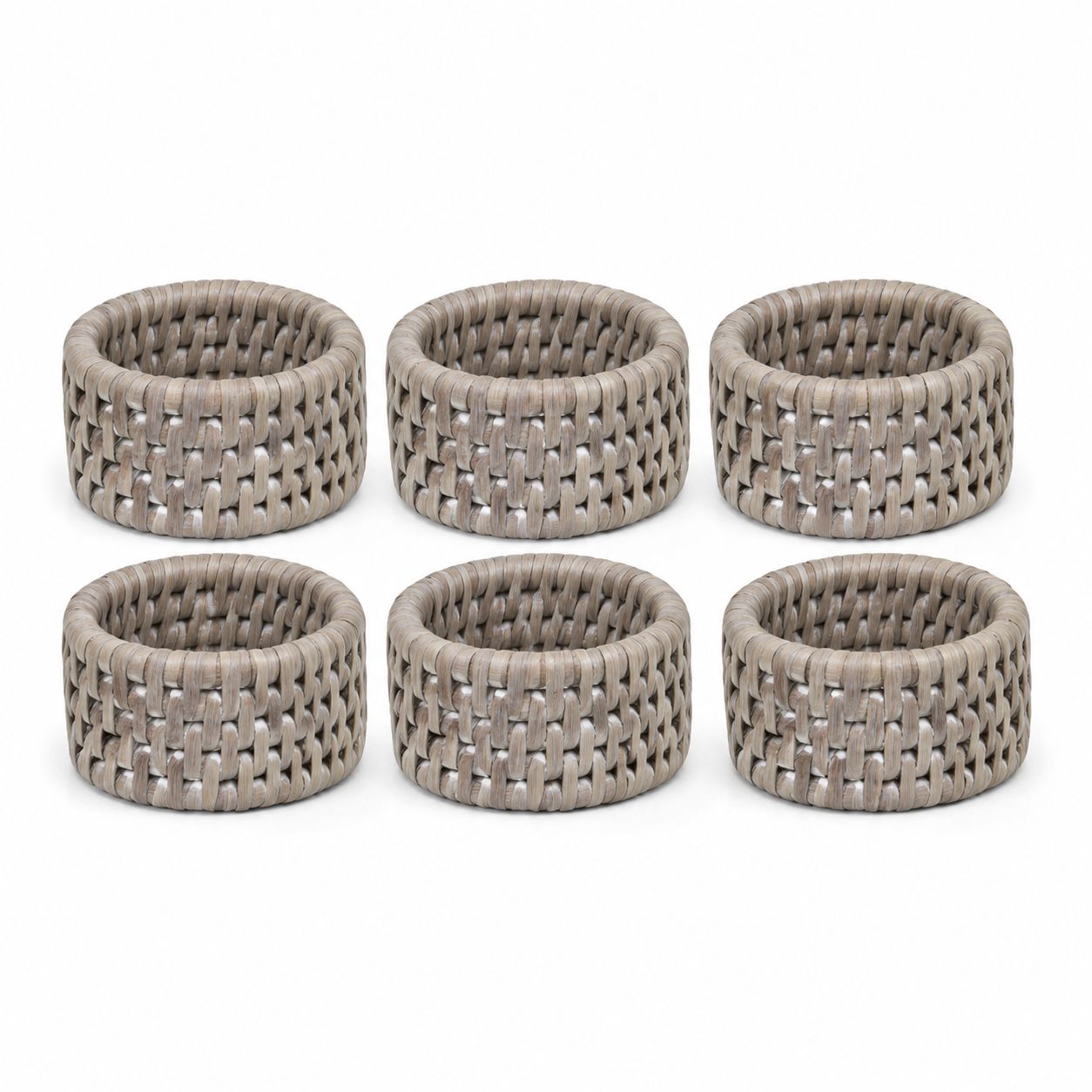 Wickham Rattan Napkin Rings - Set of Six