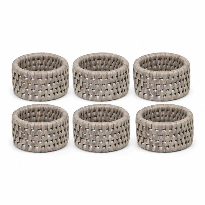 Wickham Rattan Napkin Rings - Set of Six