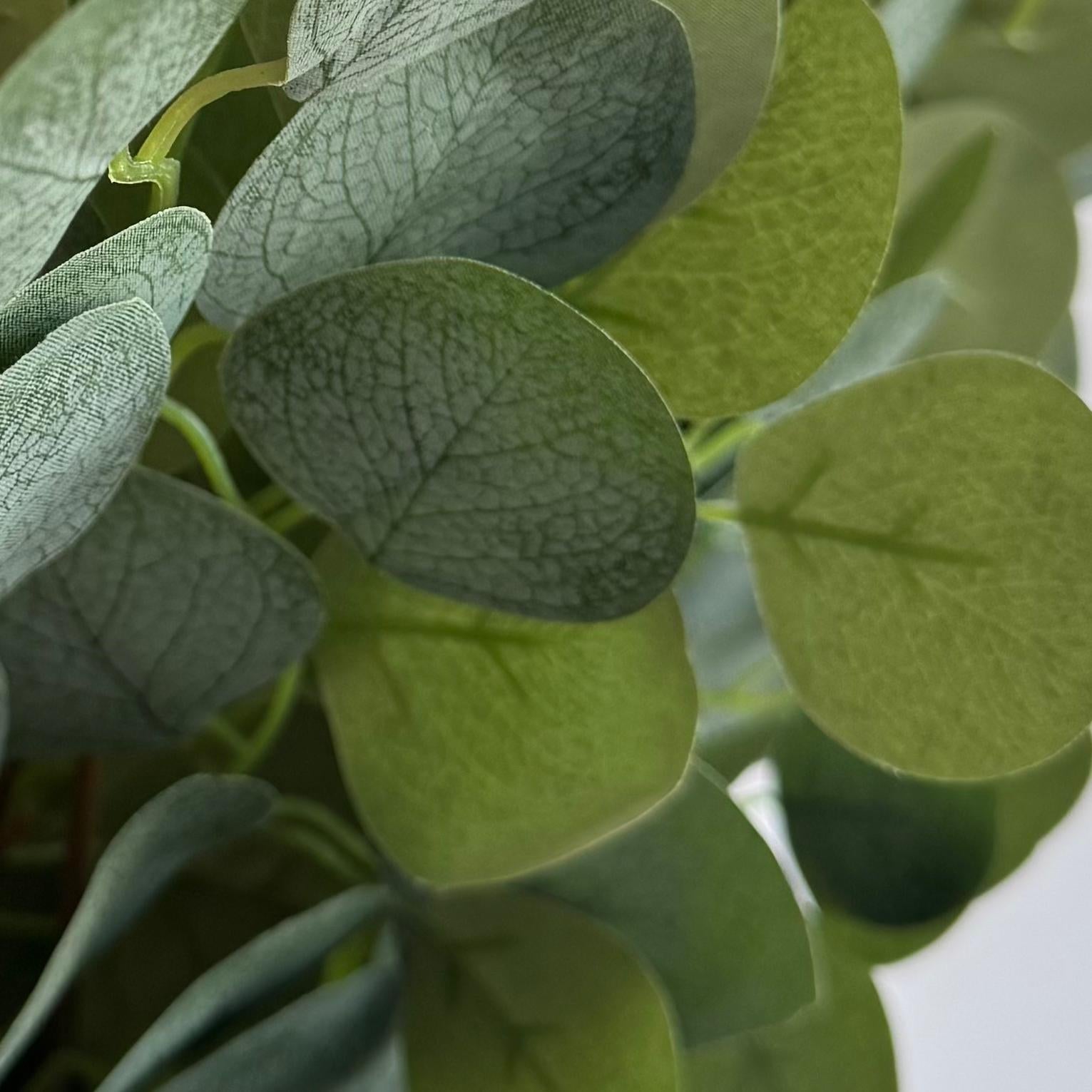Artificial Green Flat Leaf Eucalyptus Stem