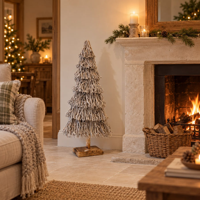 Root Branch Christmas Tree Whitewash
